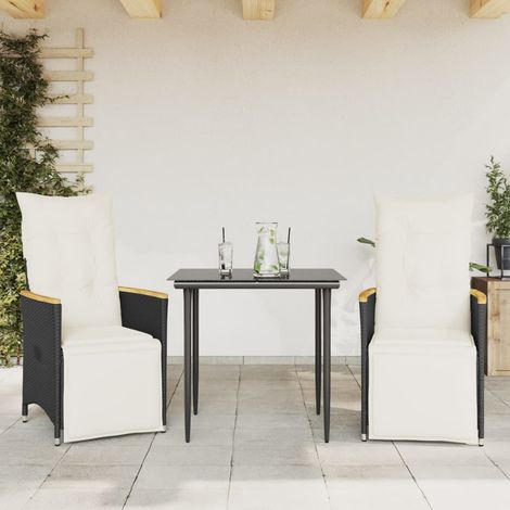 Maison Exclusive - Gartensessel mit Kissen 2 Stk. Verstellbar Sch