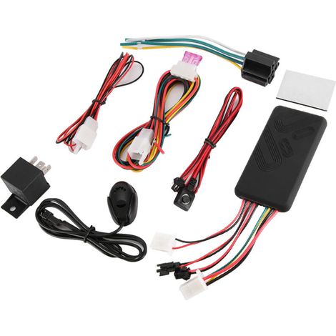 Dispositivo de rastreo GPS, localizador de coche negro fiable de 9-36 V, universal, en tiempo real para vehículos -Crezuo