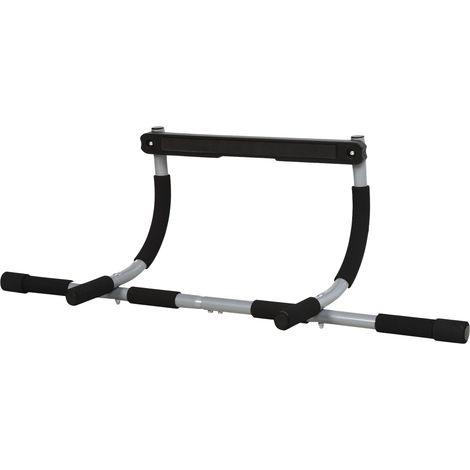 Klimmzugstange Multifunktions-Trainingshalterung, Türreck Aus Stahl & Schaumstoff, Schwarz+Grau, 92X40X17Cm (1/5)