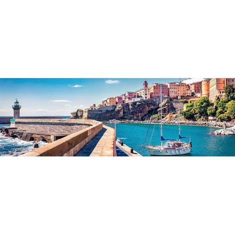 Tableau sur toile Bastia sous soleil 30x97 cm - Impression sur Toile Murale Décorative - Image imprimée en HD sur Toile - Toile sur Châssis en Bois FSC - Fabriqué en France (1/4)