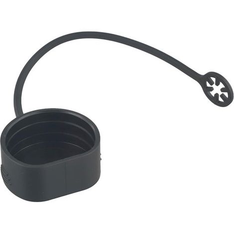 Tapa protectora para puerto de carga - Tapa para conector EVSE - Coche eléctrico - Resistente al polvo y duradera - Tamaño estándar - Negra (1/5)