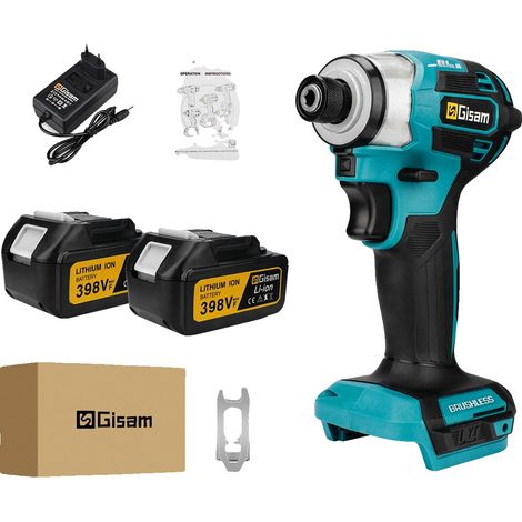 Visseuse Électrique Sans Fil, 688N.M Couple, Moteur Sans Balais, 2 Batterie (1/2)