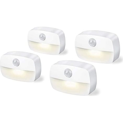 4er-Pack batteriebetriebene 3A-Bewegungsmelder-Innenleuchten für C