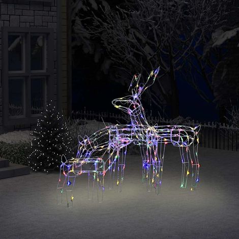 vidaXL Cordon lumineux de Noël 3 pcs Rennes 229 LED (1/5)