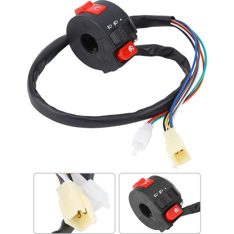 Interrupteur universel 22mm guidon moto ATV start kill ON OFF (1/5)