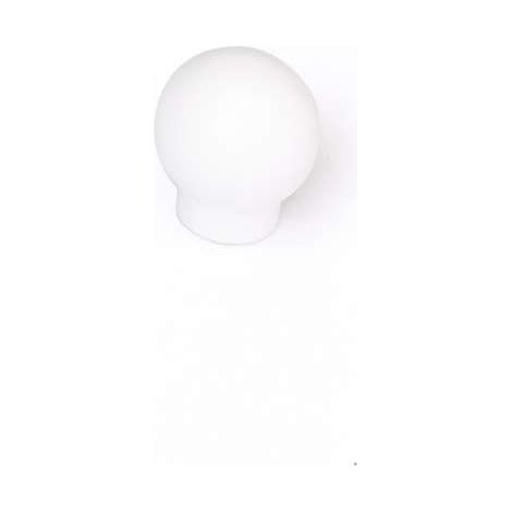 Pomolo sfera in plastica bianca 20 mm