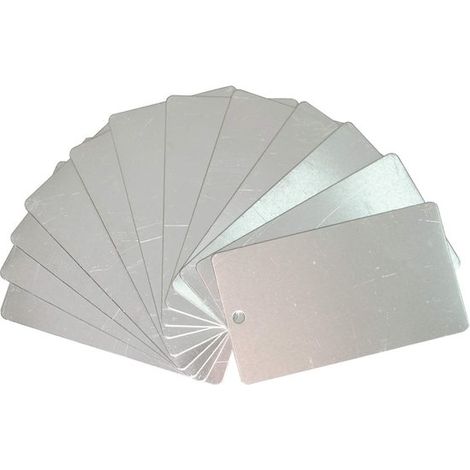 Juego de 100 etiquetas de aluminio para plantas y árboles. (1/4)