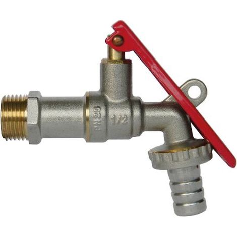 Rubinetto a sfera con portalucchetto 1/2"  Tecom