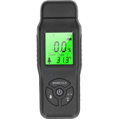 Holzfeuchtemessgerät mit Hygrometer, großem LCD-Display, ATC-Funktion und AAA-Batterien – Präzises Werkzeug für Bauwesen, Boden- und Wandanwendungen zur Leckagevermeidung, 130 mm ABS-Modell (1/5)