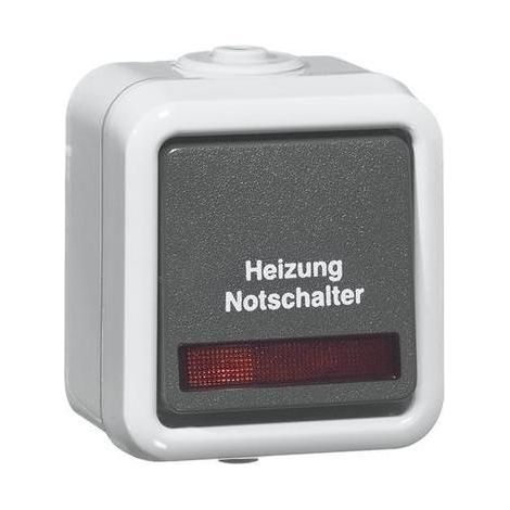 Aufputz-Heizung Notschalter PEHA IP44, Aus-/Wechselschalter D 626 WAB HN (1/5)