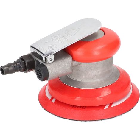 Ponceuse orbitale pneumatique 125mm meuleuse polisseuse à main pour auto meuble, ensemble 1 ponceuse 1 clé 1 manuel, alliage zinc (1/5)