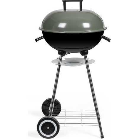 Holzkohlegrill - LIVOO - DOC172K - Ø 41 cm - Grill aus verchromtem Stahl - Höhe 69,5 cm - Griffe - 2 rutschfeste Räder (1/5)