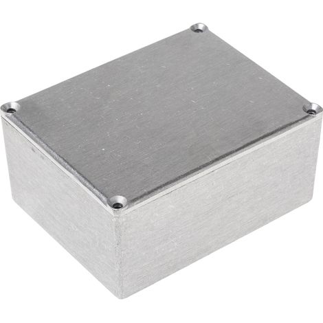 Boîtier RS PRO en Fonte d'aluminium, 110 x 82.5 x 44.5mm, Gris ( Prix pour 1 ) (1/2)