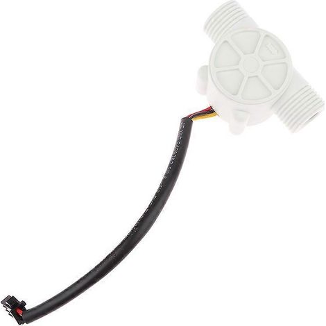 Capteur de débit YF-S201, capteur à effet Hall, contrôle du débit d'eau (1-30 L/min, 20 MPa, blanc) (1/5)