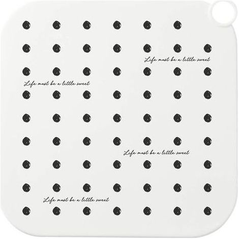 Bouchon de vidange carré, en silicone, anti-odeurs, pour évier de cuisine et salle de bain (1/4)