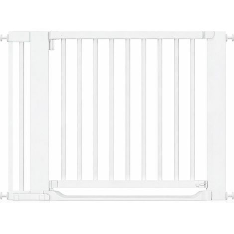 Safetots Wooden Heritage Flat Step Gate, White, 105cm - 113cm