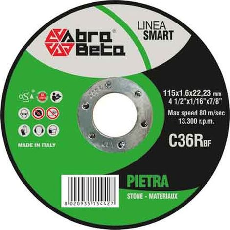 DISCO DA TAGLIO PER MARMO SOTTILE ABRA BETA Ø 115x1,6 mm