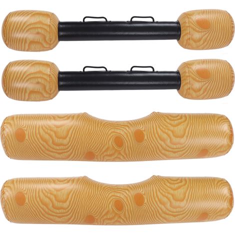 Lot de 3 radeaux gonflables en fibre de bois pour piscine, jeux aquatiques de plein air pour adultes et enfants (1/5)