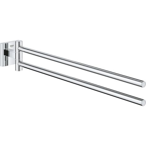 Grohe QuickFix Start Cube - Toallero doble, longitud 44 cm, cromo 40976000 (1/2)