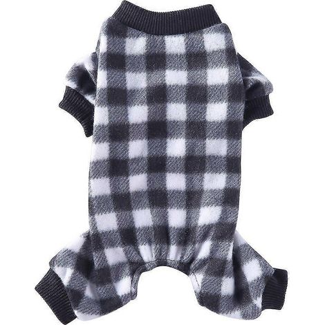 Hundepyjama Winter Hundekleidung Bedruckter warmer Overall Mantel für kleine Hunde Welpen Hund Katze Chihuahua Pomeranian Kleidung Overalls 4 (1/5)