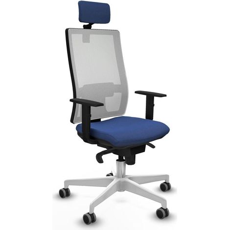Piqueras y Crespo Silla de oficina azul marino moderna