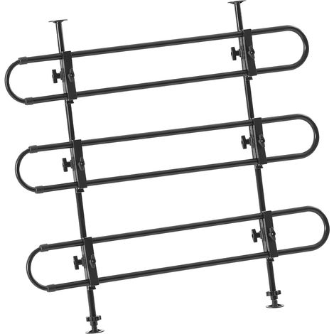 Mophorn Barrera ajustable para perros para automóvil, puerta para mascotas de ajuste universal para automóviles, camiones y SUV, divisor de metal de fácil instalación