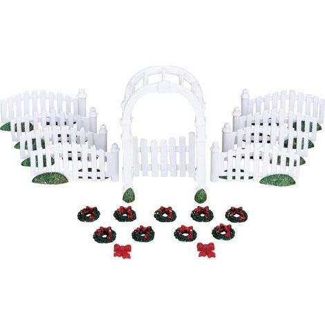 LEMAX- STACCIONATA BIANCA CON ARCO SET 20  - NATALE NATALIZIO 04233