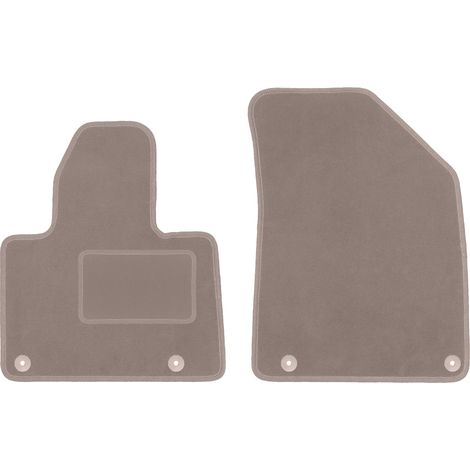Alfombrillas delanteras para: Citroën C5 III X7 liftback, sedán, familiar, turismo (2008-2017) beige
