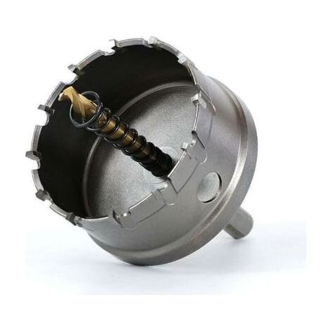 Scie Cloche Bi-métal,80 mm Carbure TCT en Acier Inoxydable de Qualité Industrielle, Scie Trépan Alliage Métallique en Acier à Grande Vitesse pour Métal,Alliage Aluminium,Plastique,Bois,de dyk. (1/4)