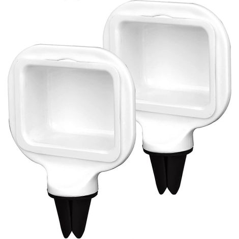 Ensemble de 2 porte-sauces pour ketchup, mini-gobelets à sauce, accessoires de voiture, récipient à sauce pour véhicule (blanc) (1/5)