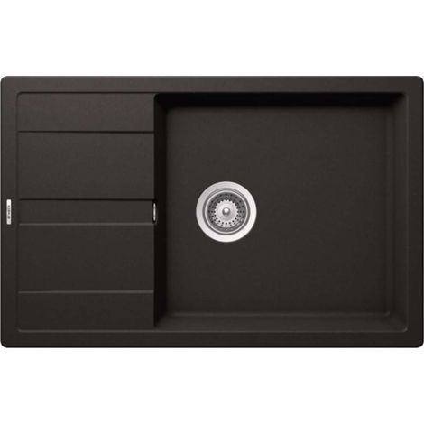 Schock Einbauspüle Cristalite Manhattan D-100LS A Nero GNE Exzenterbedienung (1/2)