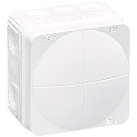 Boîte de dérivation Wiska 10060622 (L x l x H) 76 x 76 x 51 mm blanc IP66 X99456 (1/4)