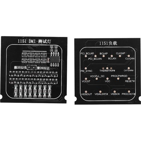 Carte mère 2-en-1 pour socket Intel 1151 avec carte de test LED (1/5)