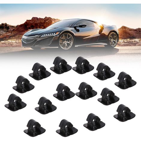 Bouchon de masquage capot,supports d'isolation pour capot de voiture,Capot en Capot Isolation Clip,Clips de Tige d'accessoire de Capot,Auto Capot en Plastique Boucle de Fixation,15pcs (1/5)