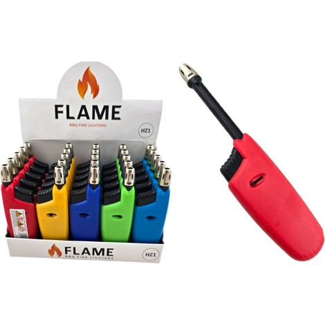 Briquet à gaz Flame HZ1 pour bougies et lampes funéraires, extensible, hauteur de 12 à 17,5 cm