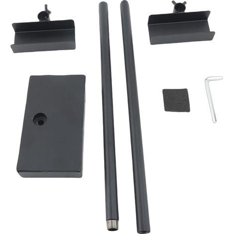 Chevalet de table avec base antidérapante et hauteur réglable, cadre photo en acier au carbone, noir, 1 pièce (1/4)