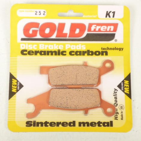 Bremsbelag Gold Fren für Quad Yamaha 250 Yfm Raptor 2008 bis 2009 (1/3)