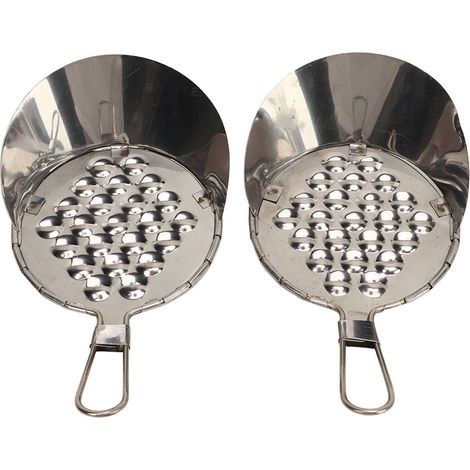 Racloir à Gelée 2 Pièces Inox Outil Manuel Multifonction pour Nouilles Froides Pâtes et Chocolat Ustensile de Cuisine Durable Facile à Nettoyer avec Trou de Suspension (1/5)