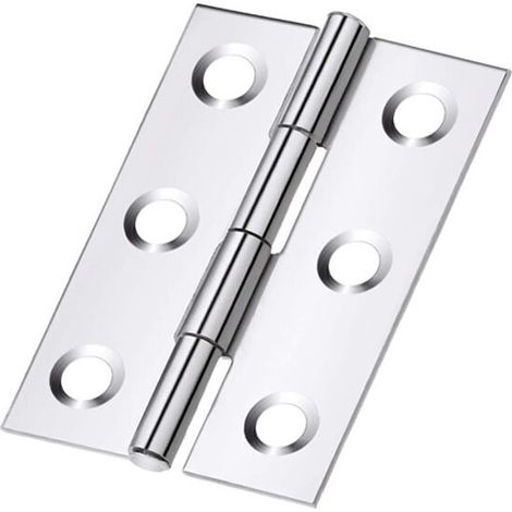 Charnières de porte 10 pièces, charnières en acier inoxydable, charnières invisibles, charnières plates, porte d'armoire/petite porte/tiroir/fenêtre/piano/boîte à bijoux armoire de quinc (1/5)