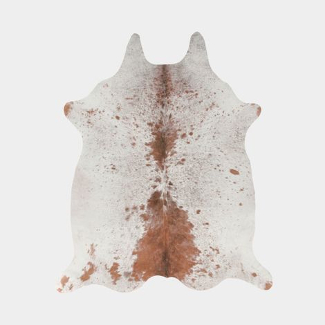 Décoweb – Tapis peau de bête imitation vache tachetée claire – 155 x 190 cm – 100% polyester – Épaisseur 6 mm – Poids 1600 g/m² (1/5)