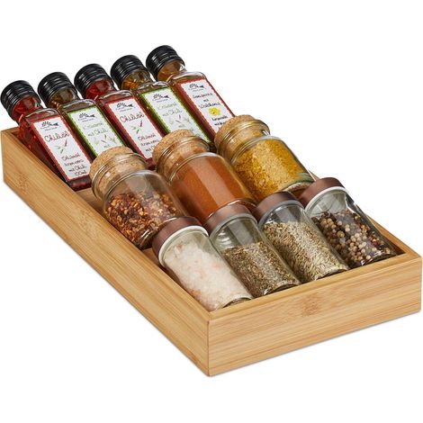Spice rack for the drawer