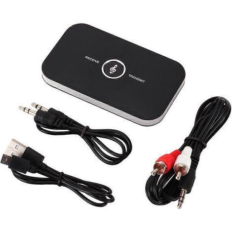 Émetteur-récepteur audio sans fil Bluetooth, adaptateur HiFi, AUX et RCA 2 en 1 (1/4)
