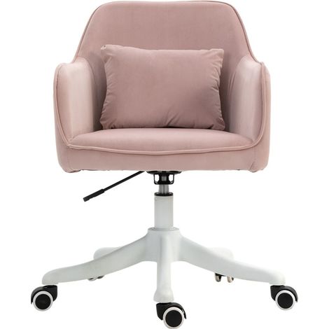 Chaise de bureau Vinsetto pivotant avec fonction vibration et accoudoirs réglables 55x65x79-89cm (1/5)