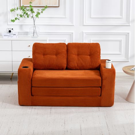 Divano 2 posti modulare in velluto a coste 136 cm OKMYHOME (1/5)