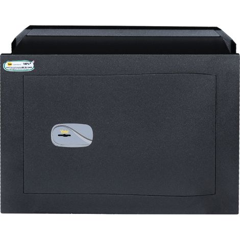 YALE Cassaforte a muro Y3200520 con apertura a chiave, certificata, dim 46x34x20 cm, Made in Italy
