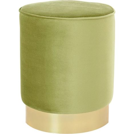 Pouf Design en Velours "Nena" 43cm Vert