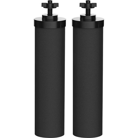 2 pièces d'élément filtrant BB9-2 tige de carbone filtration par gravité élimination antibactérienne du chlore résiduel adaptation aux métaux lourds baril de filtre en acier inoxydable berkey (1/4)