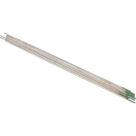 10 Stück Wolframelektroden mit grüner Spitze zum Argon-Lichtbogenschweißen mit WP 1,0 x 150 mm Nadeln (1/5)