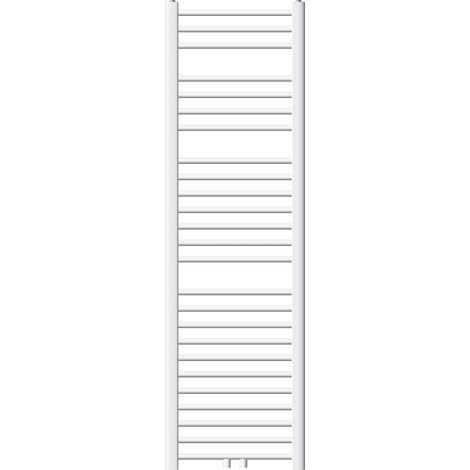 ECD Germany Radiatore Scaldasalviette Sahara - 400 x 1500 mm - Bianco - Dritto con Chiusura Centrale - Radiatore Scaldasalviette Asciugabiancheria dritto con chiusura centrale 400x1500mm non elettrico (1/5)