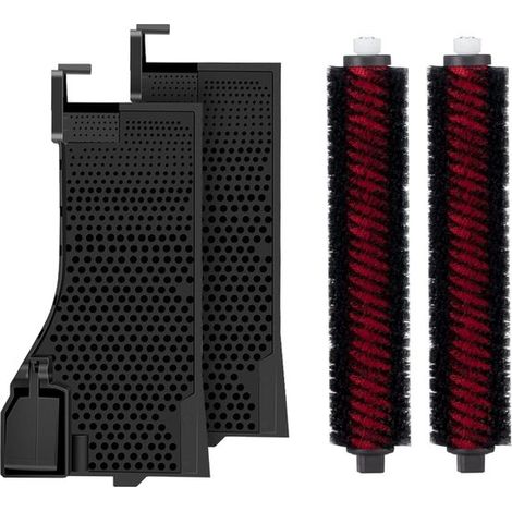 Adecuado para Roborock S7 MaxV Ultra/S7 Pro Ultra - Juego de filtro y rodillo de cepillo - lavable y reutilizable (4 piezas) (1/5)